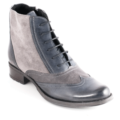 Ankle boots 12301.R Black/ Dark grey/Grey velour