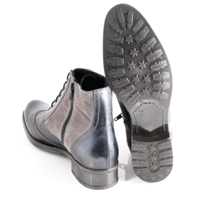 Ankle boots 12301.R Black/ Dark grey/Grey velour