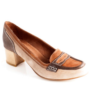 Shoes 9201.1964 Beige/Dark brown/ Light brick-brown